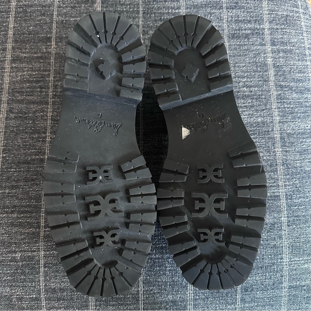 Sam Edelman New York Black Laurs Lug Sole Loafer with Gold Horsebit 8.5 - Picture 4 of 6